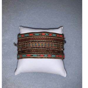 Aztec-pattern bracelet